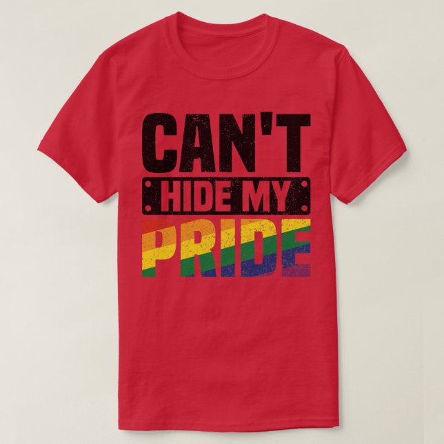 Camiseta No puedo ocultar mis palabras del mejor mes del or (Diseño del anverso)