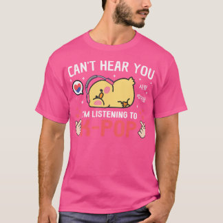 Camiseta No Puedo Oír Que Estoy Escuchando El Kawaii Kicken