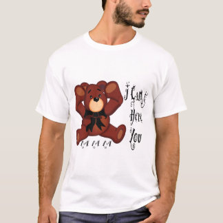 Camiseta No puedo oírle oso de peluche