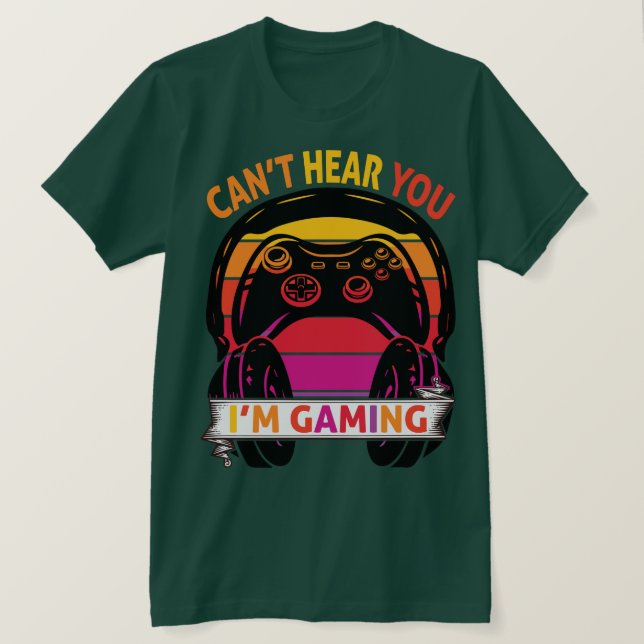 Camiseta no puedo oírte.  (Anverso del diseño)