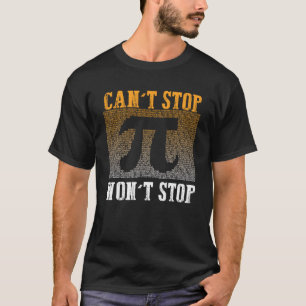 Camiseta No puedo parar que Pi no detenga el club de matemá