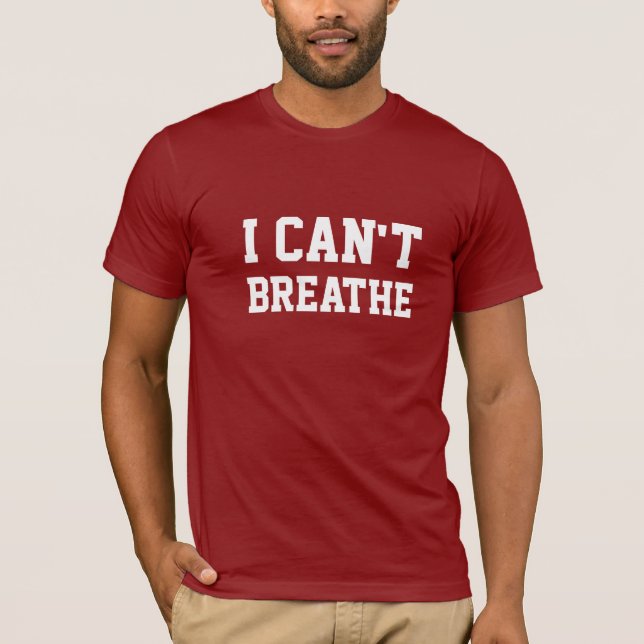 CAMISETA NO PUEDO RESPIRAR (Anverso)