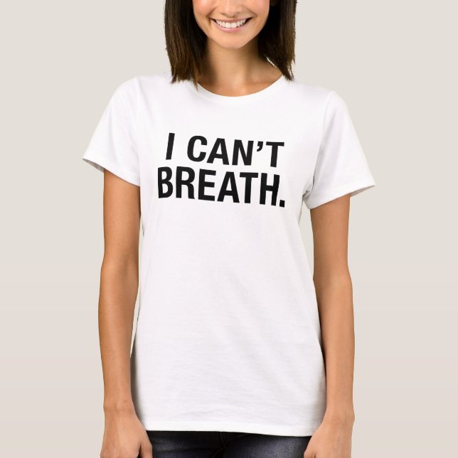 Camiseta No puedo respirar (Anverso)