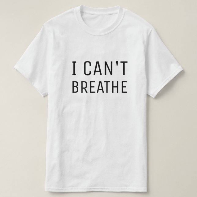 CAMISETA NO PUEDO RESPIRAR (Diseño del anverso)