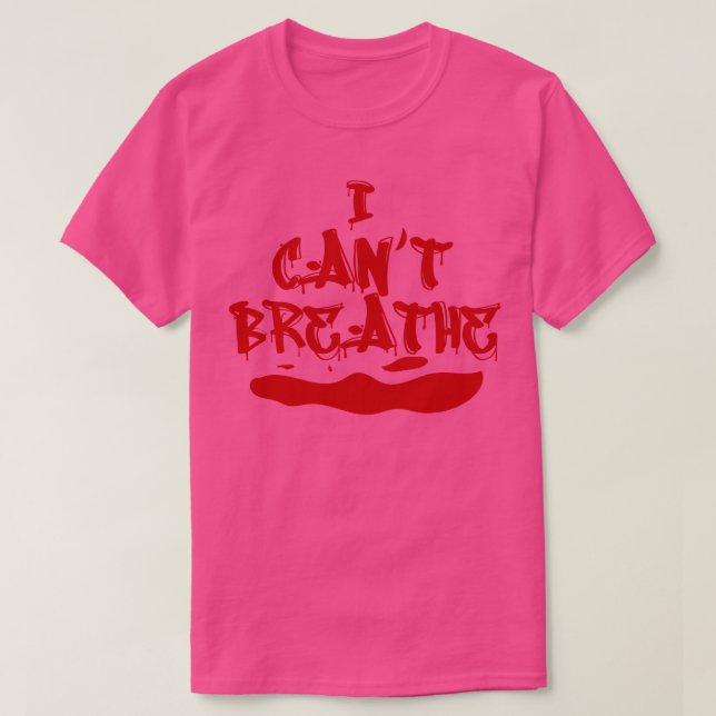 Camiseta No puedo respirar la marcha de protesta (Diseño del anverso)