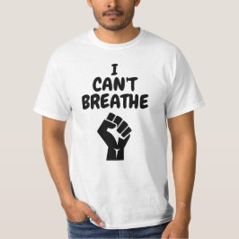 Camiseta No puedo respirar las vidas negras importan las ca