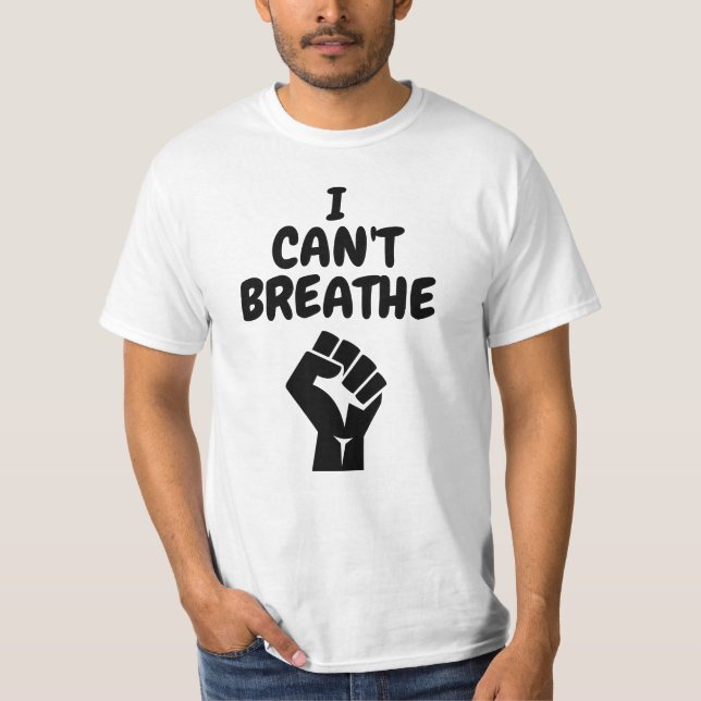 Camiseta No puedo respirar las vidas negras importan las ca (Anverso)