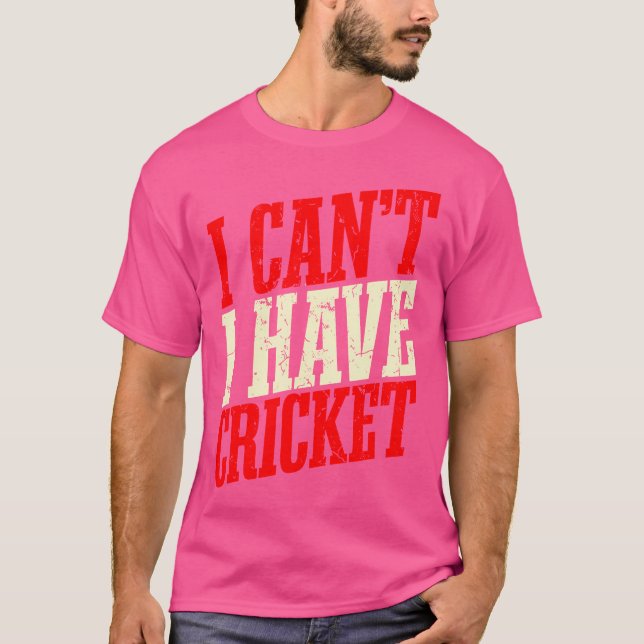Camiseta No Puedo Tener Cricket (Anverso)