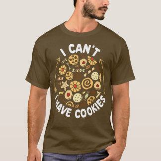 Camiseta No puedo tener galletas haciendo galletas de paste