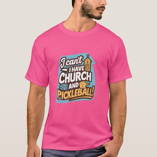 Camiseta No puedo tener iglesia y futbolín (Anverso)
