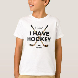 Camiseta No puedo tener jóvenes de hockey