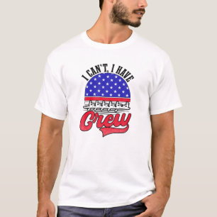 Camiseta ¿No puedo tener la tripulación de diseño remando