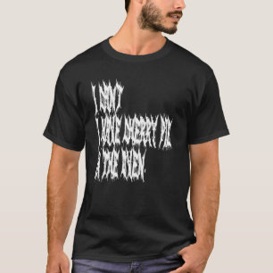 Camiseta No puedo tener pastel de cereza en el horno cocina