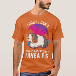 Camiseta No puedo tener planes con mi cerdo guineano