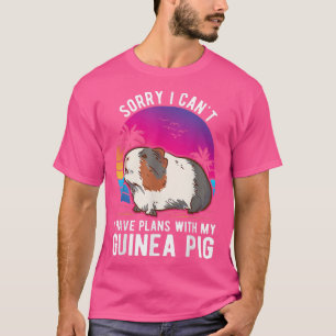 Camiseta No puedo tener planes con mi cerdo guineano 2743