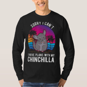 Camiseta No puedo tener planes con mi Chinchilla