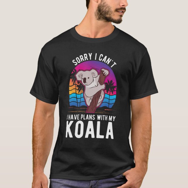 Camiseta No puedo tener planes con mi Koala (Anverso)