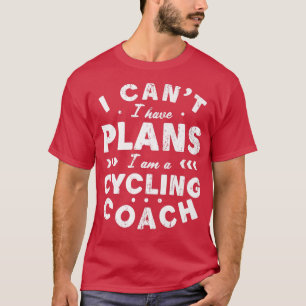 Camiseta No puedo tener planes de montar en bicicleta Funny