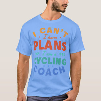 Camiseta No puedo tener planes de montar en bicicleta Funny