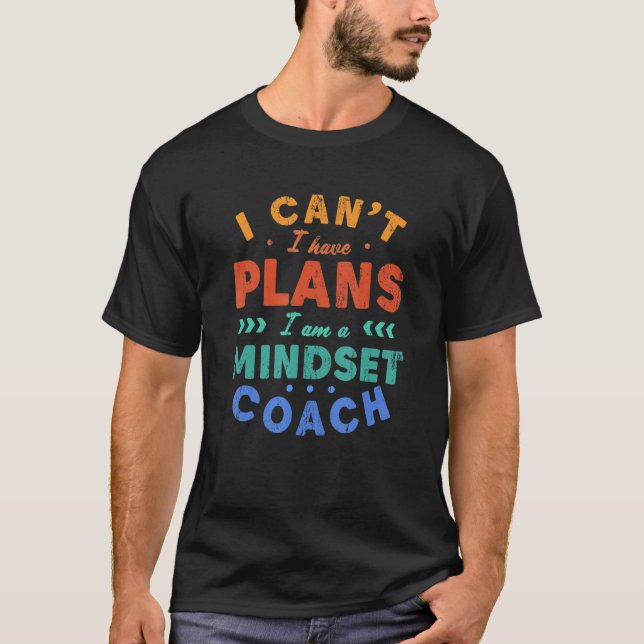 Camiseta No puedo tener planes de terapia mental de entrena (Anverso)