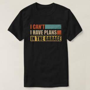 Camiseta No puedo tener planes en el mecánico cómico del