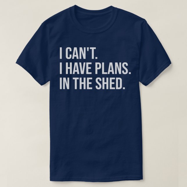 Camiseta No Puedo Tener Planes En La Sombra (Diseño del anverso)