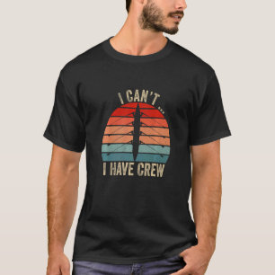 Camiseta No puedo tener un barco de soplo retro de madera