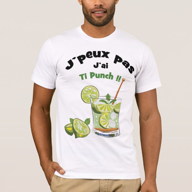 Camiseta No puedo… Tengo Ti ponche (Anverso)