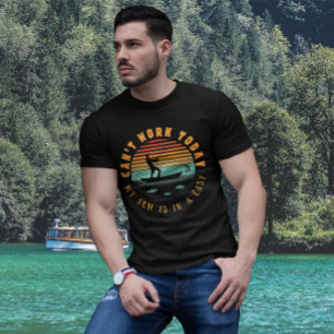 Camiseta No Puedo Trabajar Hoy Divertido Pescar