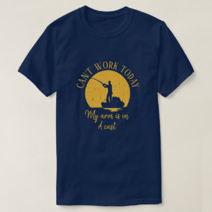 CAMISETA NO PUEDO TRABAJAR HOY MI BRAZO ESTÁ EN UN CASTILLO