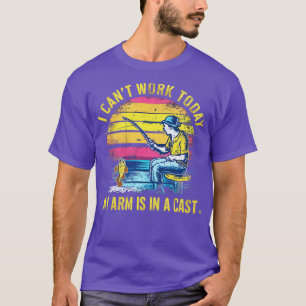 Camiseta no puedo trabajar hoy mi brazo está en un elenco