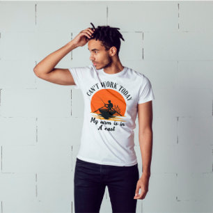 Camiseta No puedo trabajar hoy mi brazo está en una camiset