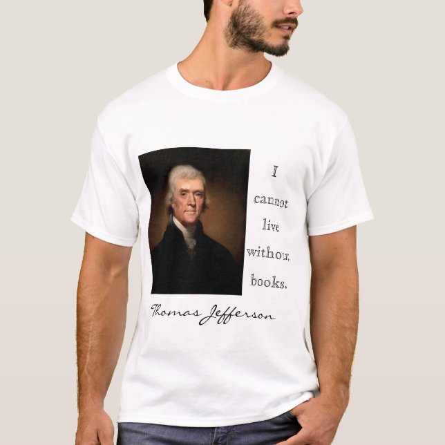 Camiseta No puedo vivir sin los libros (Anverso)