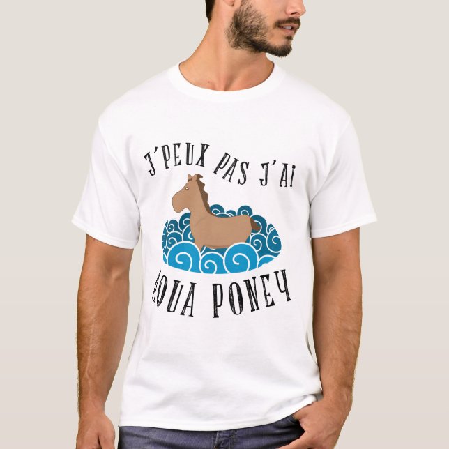 Camiseta No puedo yo tengo aqua potro (Anverso)