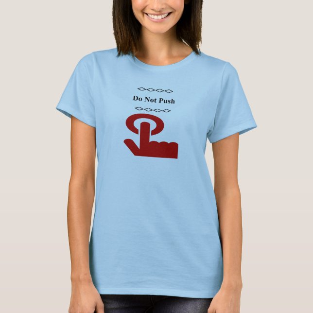 Camiseta No pulsar el botón (Anverso)
