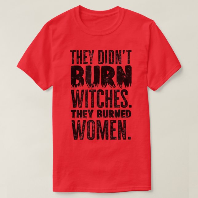 Camiseta No quemaron brujas (Diseño del anverso)
