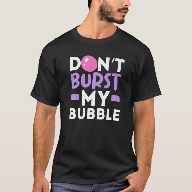 Camiseta No quemen mi comida de goma de mascar goma de masc (Anverso)