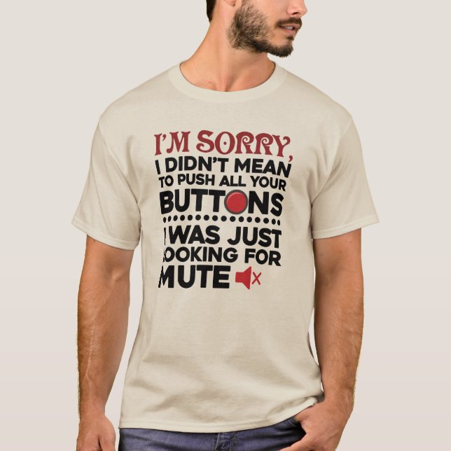 Camiseta No quería empujar tus botones papá cumpleaños (Anverso)