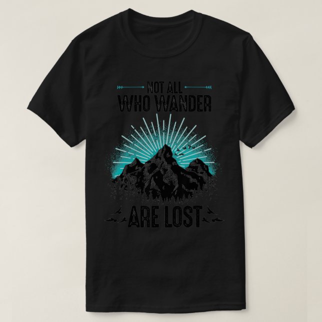 Camiseta No Quién Wander Se Pierde Todos Los Hombres Mujere (Diseño del anverso)