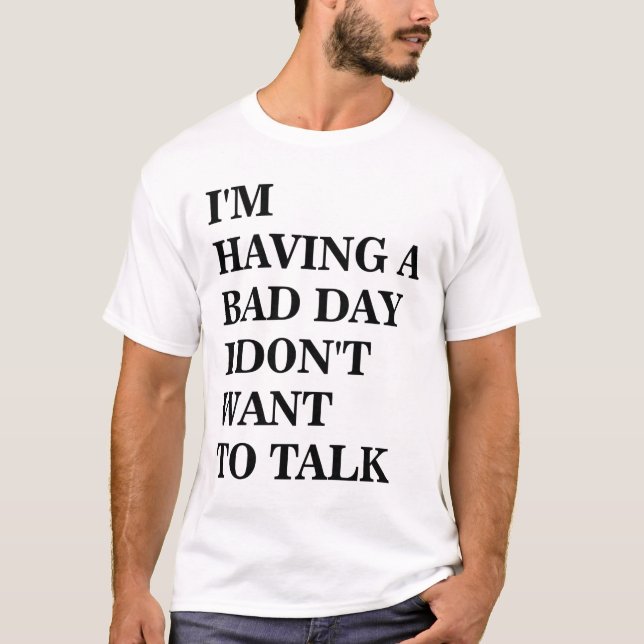 Camiseta No quiero hablar (Anverso)