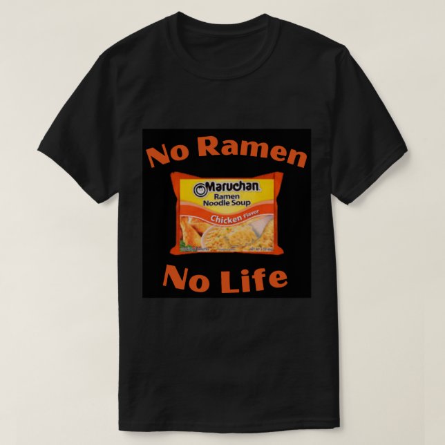 Camiseta No Ramen No Life Sabor de pollo de Maruchan (Diseño del anverso)