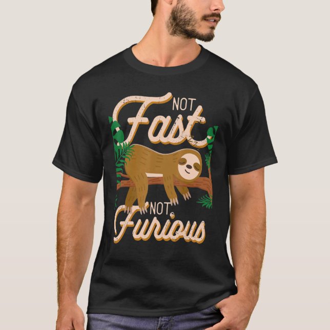 Camiseta No Rápido No Furioso Lazy Sloth (Anverso)