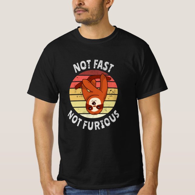 Camiseta No rápido No furioso perezoso (Anverso)