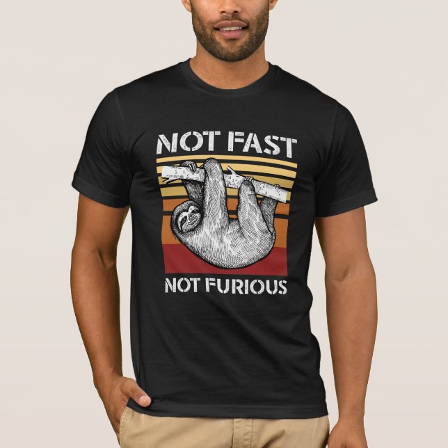 Camiseta No Rápido, No Furioso - Retro De Vintage Eslovaco (Anverso)