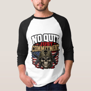 Camiseta No rendirse, solo compromiso Cráneo Militar