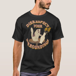 Camiseta No respetar el gato de entorno