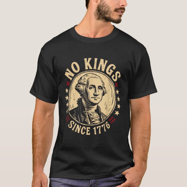 Camiseta No Reyes En Estados Unidos 1776 Salven La Democrac (Anverso)