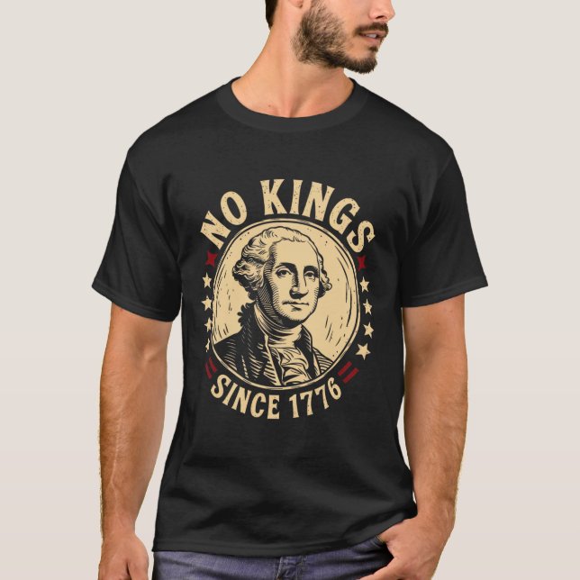 Camiseta No Reyes En Estados Unidos 1776 Salven La Democrac (Anverso)