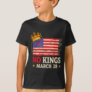 Camiseta No reyes marcha 28 2026 no día de reyes bandera de