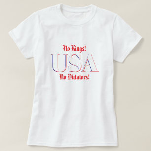 Camiseta ¡No Reyes! ¡No Dictadores!